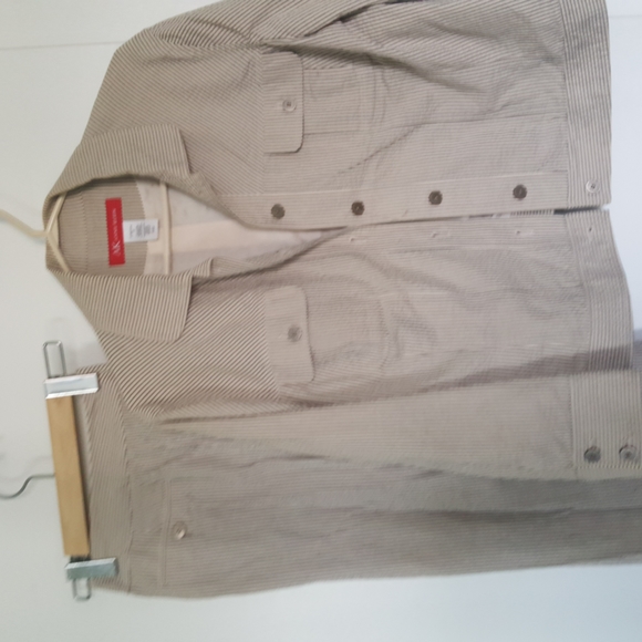 Anne Klein stretch 12 pants & jacket striped suit - Picture 1 of 6